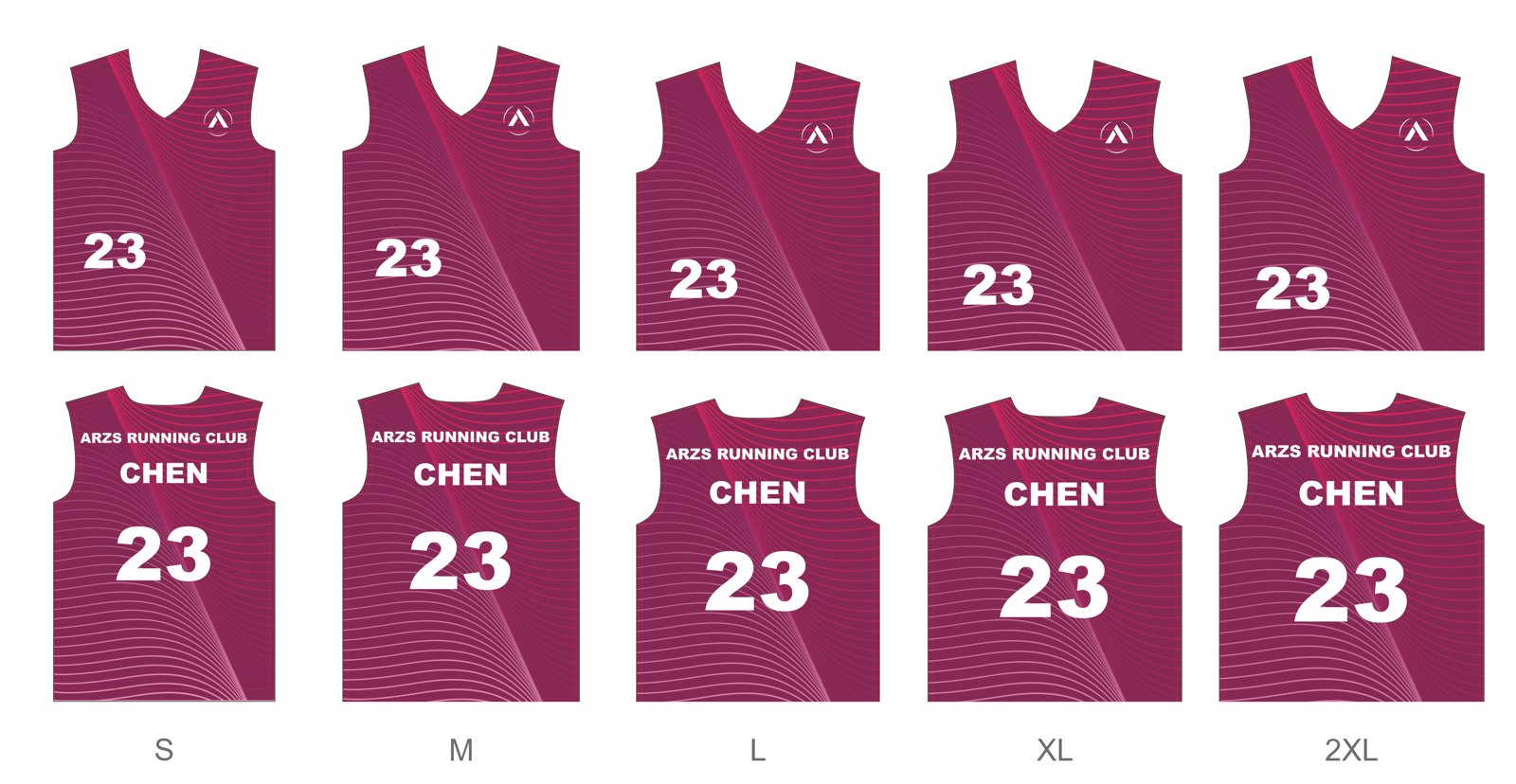 套花後：ARZS Production 套好 13 個尺碼